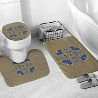 Cobalt Blue Hearts Crown Traditional Geometry Bathroom Set Seanamarena Basotho Blanket Inspired