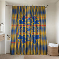 Cobalt Blue Hearts Crown Traditional Geometry Bathroom Set Seanamarena Basotho Blanket Inspired