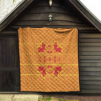 Scarlet Red Hearts Crown Traditional Geometry Quilt Seanamarena Basotho Blanket Inspired