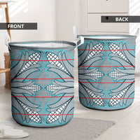 Cobalt Blue Khotso Mojalefa Poone Laundry Basket Basotho Khotso Blanket Inspired