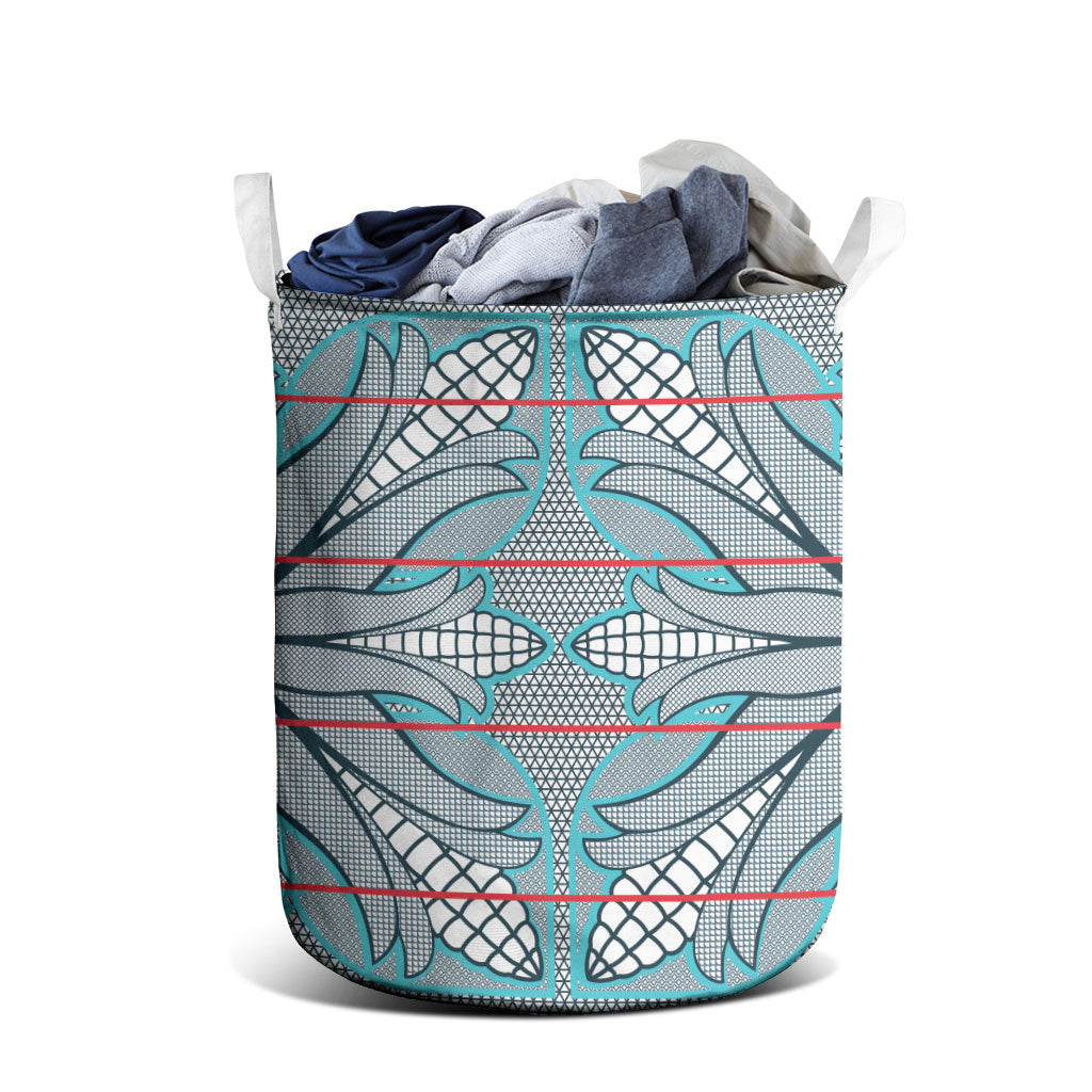 Cobalt Blue Khotso Mojalefa Poone Laundry Basket Basotho Khotso Blanket Inspired