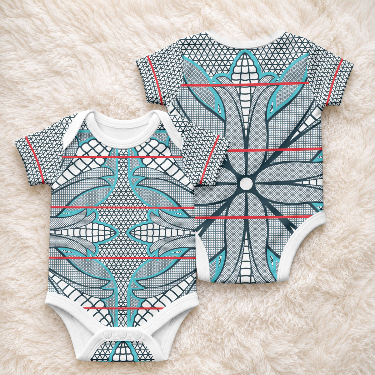 Cobalt Blue Khotso Mojalefa Poone Baby Onesie Basotho Khotso Blanket Inspired