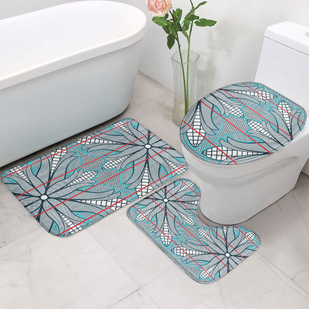 Cobalt Blue Khotso Mojalefa Poone Bathroom Set Basotho Khotso Blanket Inspired