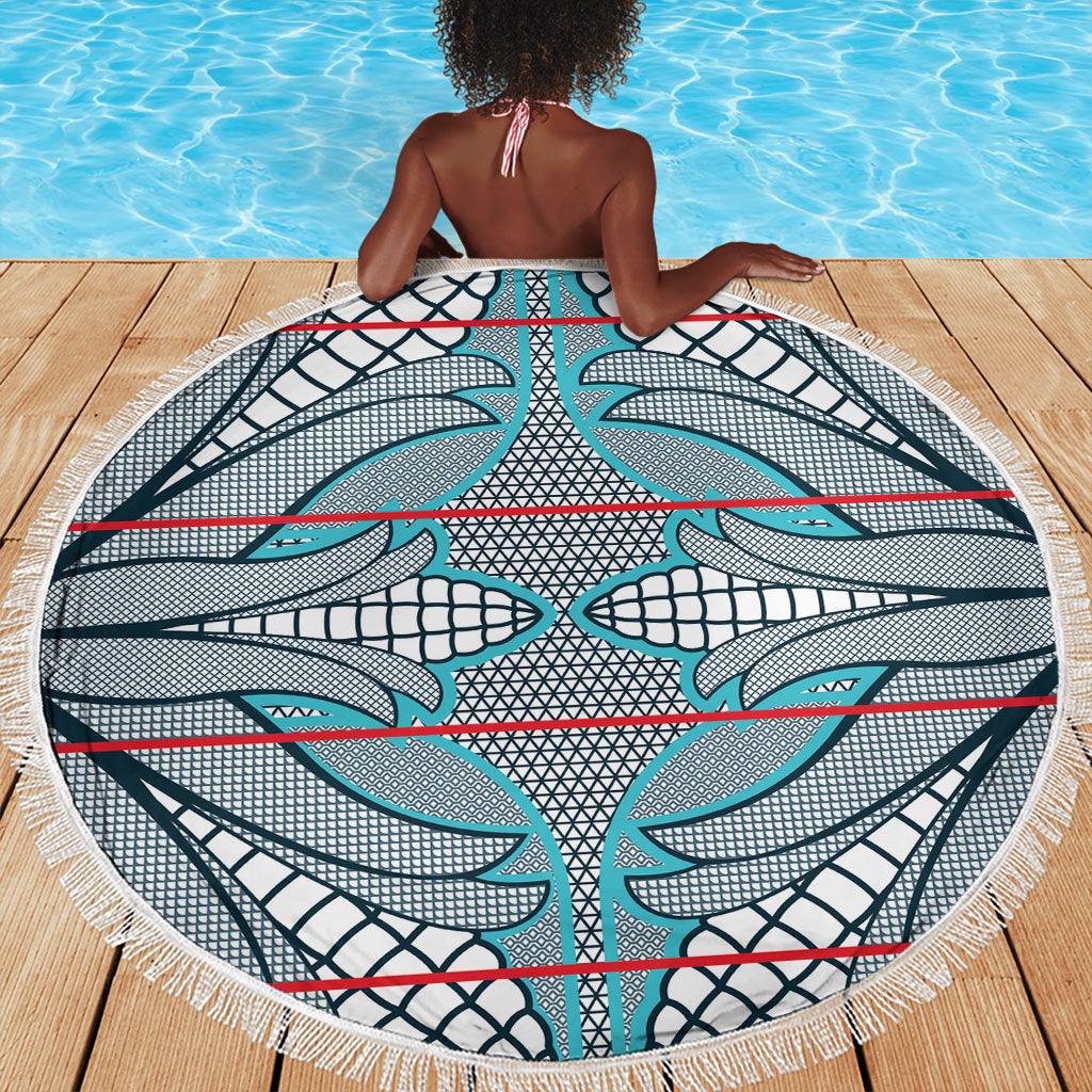 Cobalt Blue Khotso Mojalefa Poone Beach Blanket Basotho Khotso Blanket Inspired