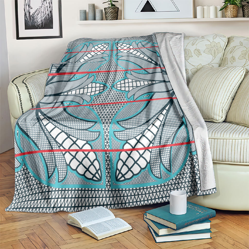 Cobalt Blue Khotso Mojalefa Poone Blanket Basotho Khotso Blanket Inspired