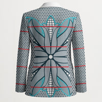 Cobalt Blue Khotso Mojalefa Poone Blazer Basotho Khotso Blanket Inspired
