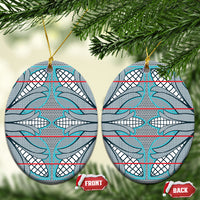 Cobalt Blue Khotso Mojalefa Poone Ceramic Ornament Basotho Khotso Blanket Inspired