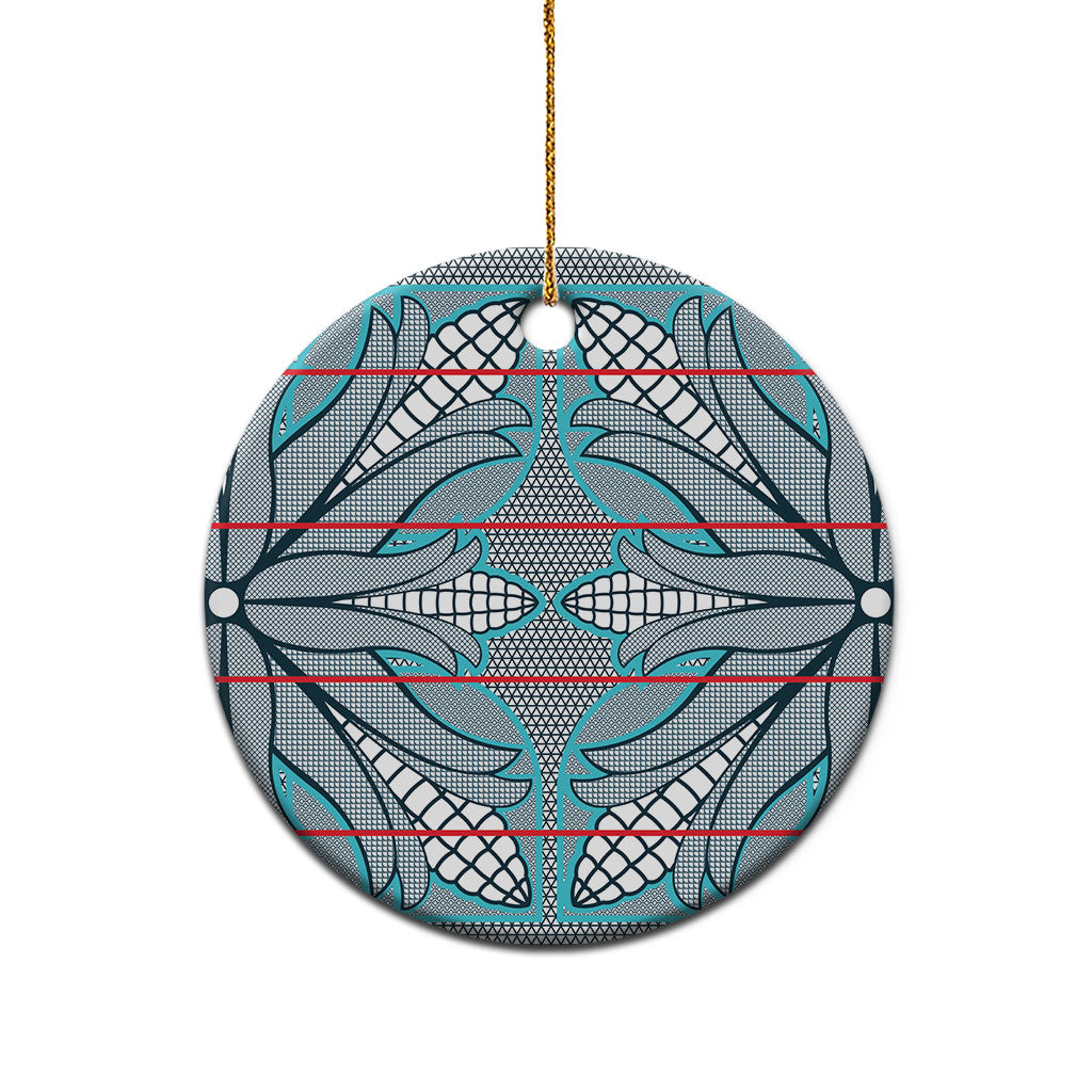 Cobalt Blue Khotso Mojalefa Poone Ceramic Ornament Basotho Khotso Blanket Inspired