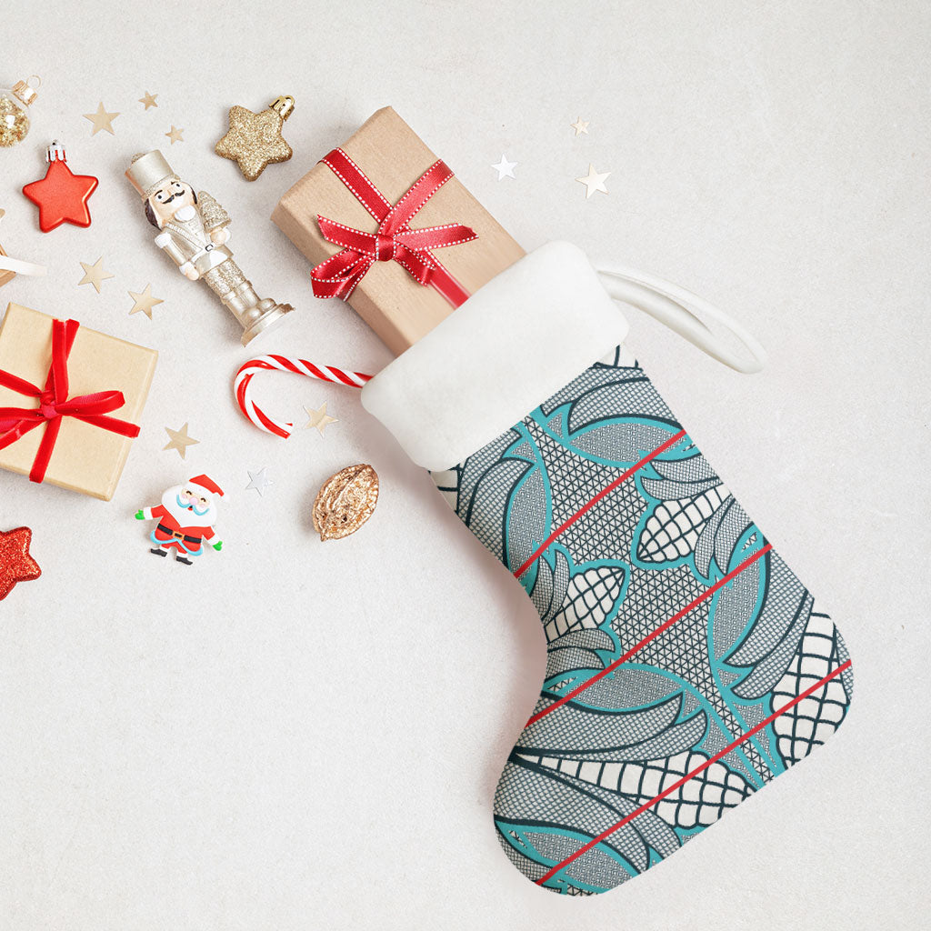 Cobalt Blue Khotso Mojalefa Poone Christmas Stocking Basotho Khotso Blanket Inspired