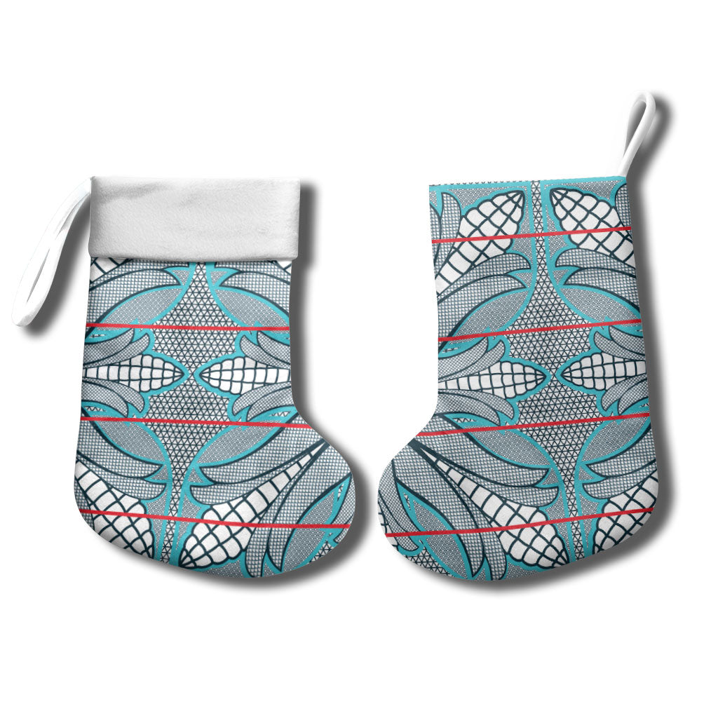 Cobalt Blue Khotso Mojalefa Poone Christmas Stocking Basotho Khotso Blanket Inspired