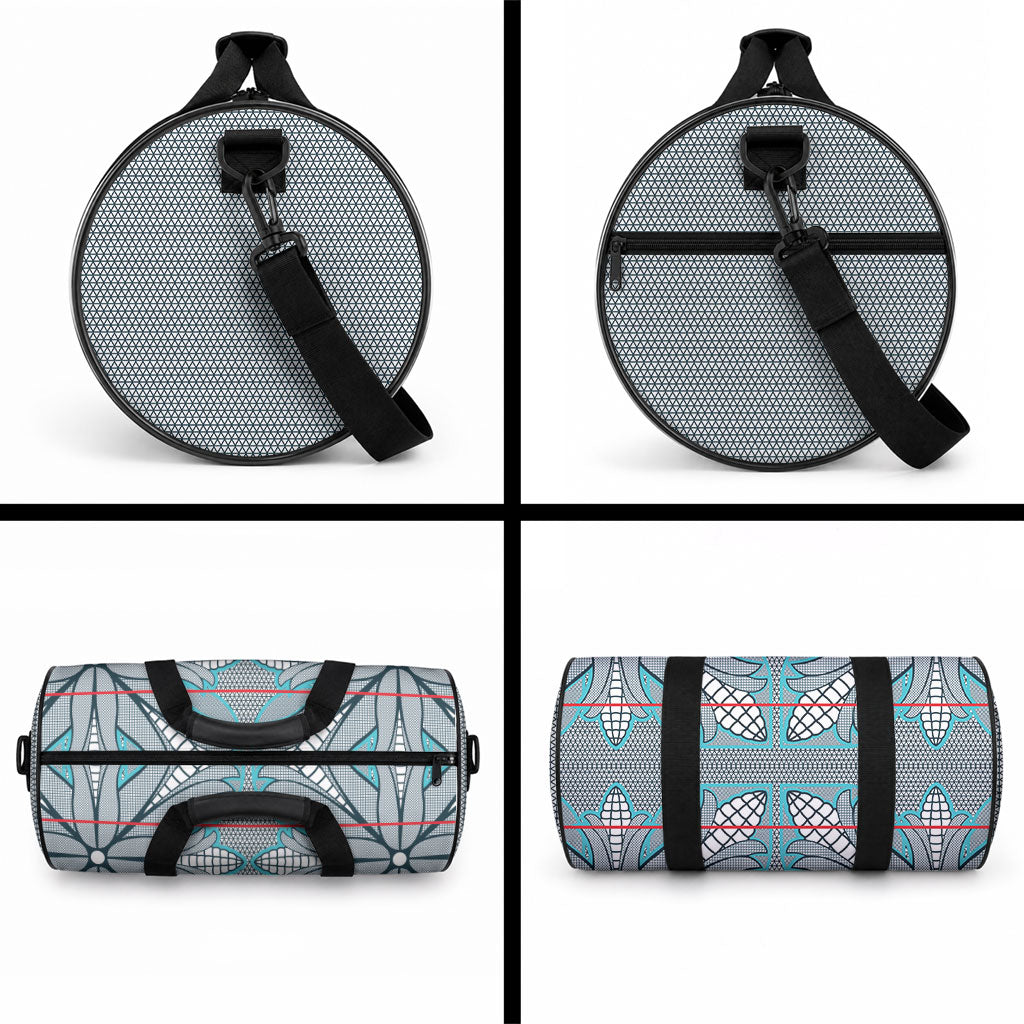 Cobalt Blue Khotso Mojalefa Poone Duffle Bag Basotho Khotso Blanket Inspired