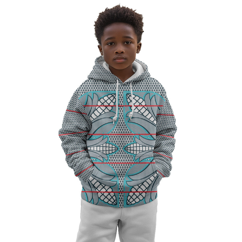 Cobalt Blue Khotso Mojalefa Poone Kid Hoodie Basotho Khotso Blanket Inspired