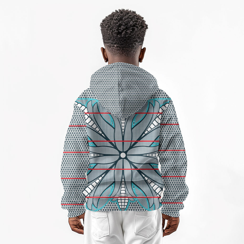 Cobalt Blue Khotso Mojalefa Poone Kid Hoodie Basotho Khotso Blanket Inspired