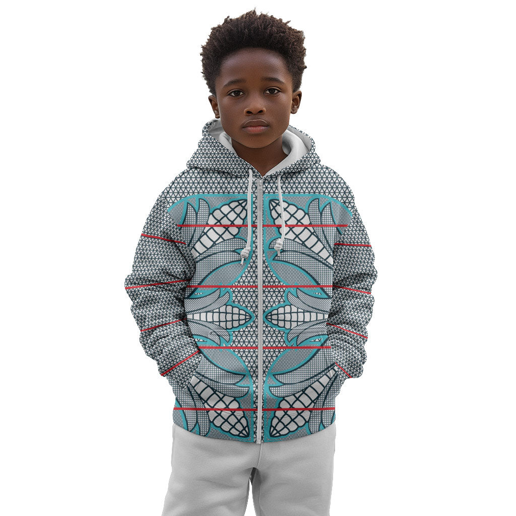 Cobalt Blue Khotso Mojalefa Poone Kid Hoodie Basotho Khotso Blanket Inspired