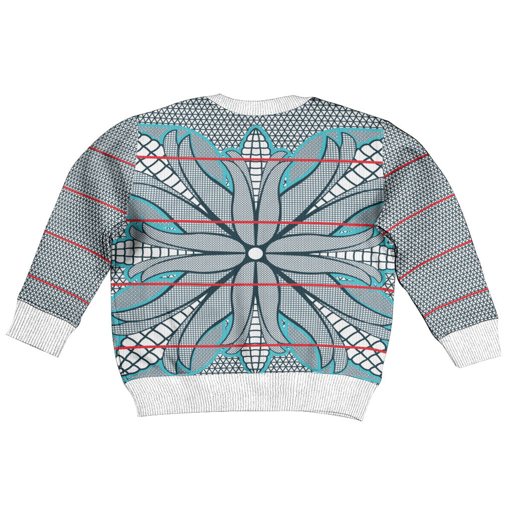 Cobalt Blue Khotso Mojalefa Poone Kid Ugly Christmas Sweater Basotho Khotso Blanket Inspired