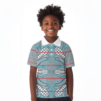 Cobalt Blue Khotso Mojalefa Poone Kid Polo Shirt Basotho Khotso Blanket Inspired