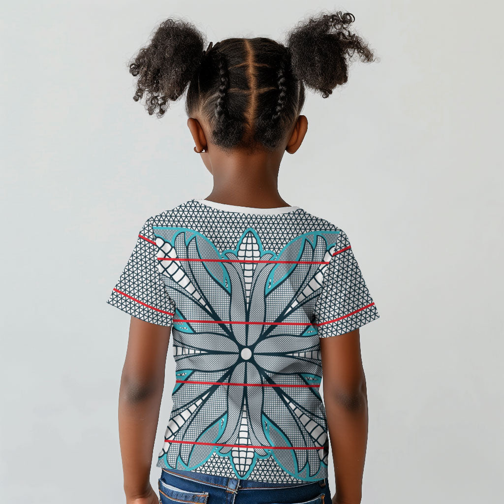 Cobalt Blue Khotso Mojalefa Poone Kid T shirt Basotho Khotso Blanket Inspired