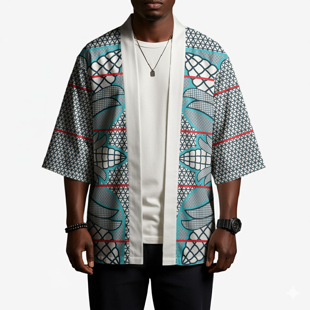 Cobalt Blue Khotso Mojalefa Poone Kimono Basotho Khotso Blanket Inspired