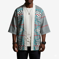Cobalt Blue Khotso Mojalefa Poone Kimono Basotho Khotso Blanket Inspired