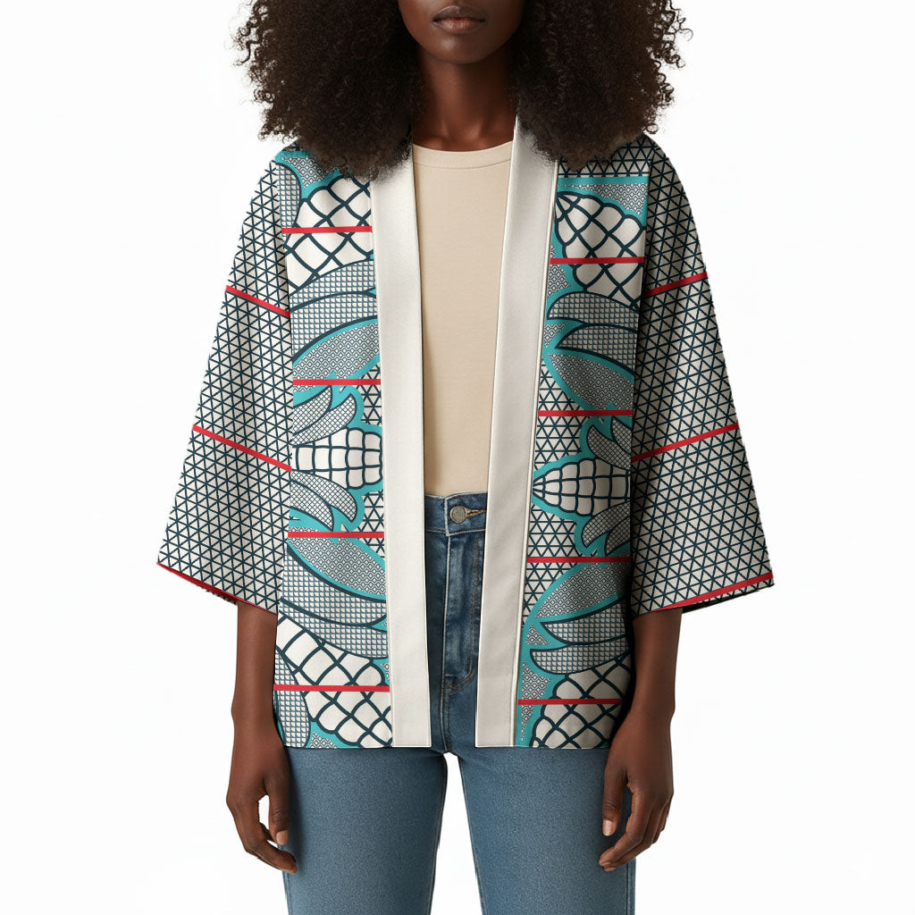 Cobalt Blue Khotso Mojalefa Poone Kimono Basotho Khotso Blanket Inspired