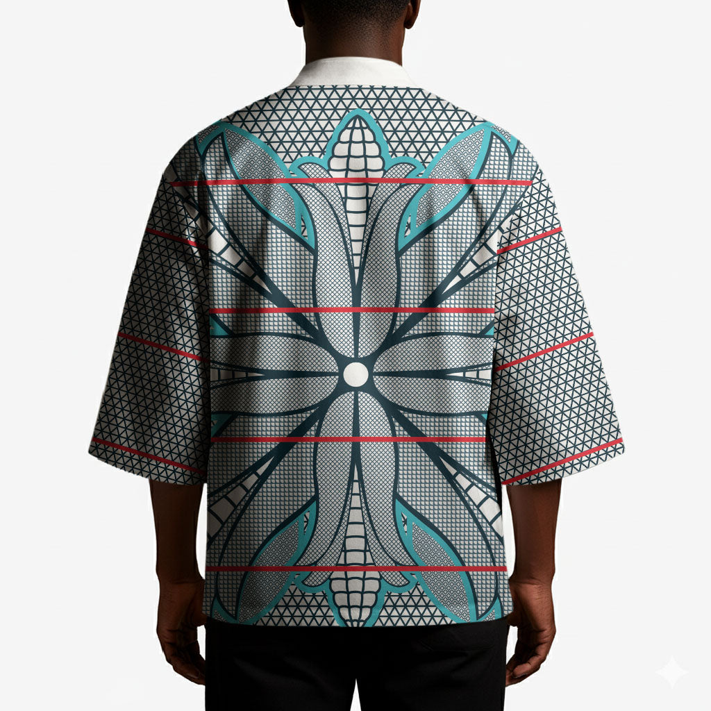 Cobalt Blue Khotso Mojalefa Poone Kimono Basotho Khotso Blanket Inspired