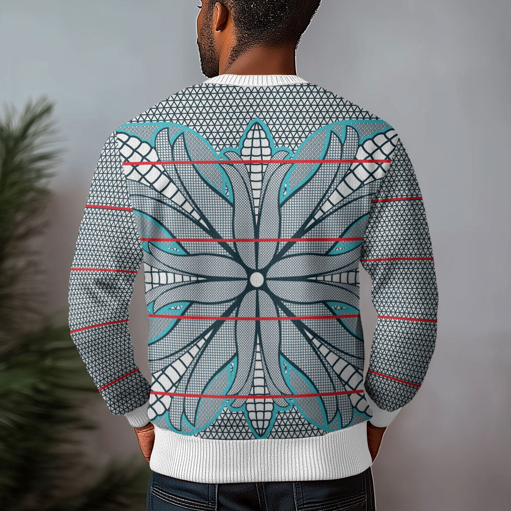 Cobalt Blue Khotso Mojalefa Poone Ugly Christmas Sweater Basotho Khotso Blanket Inspired