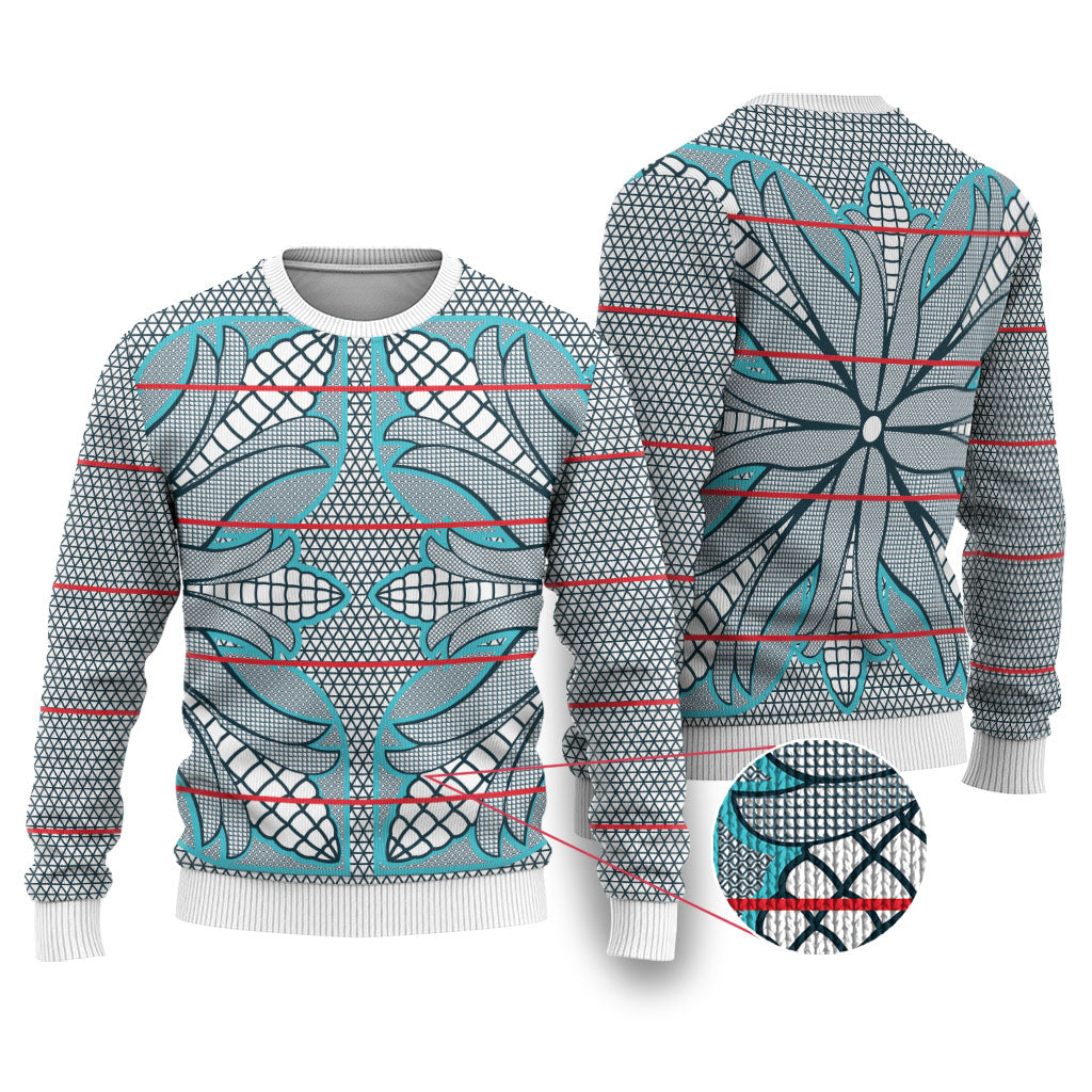 Cobalt Blue Khotso Mojalefa Poone Ugly Christmas Sweater Basotho Khotso Blanket Inspired