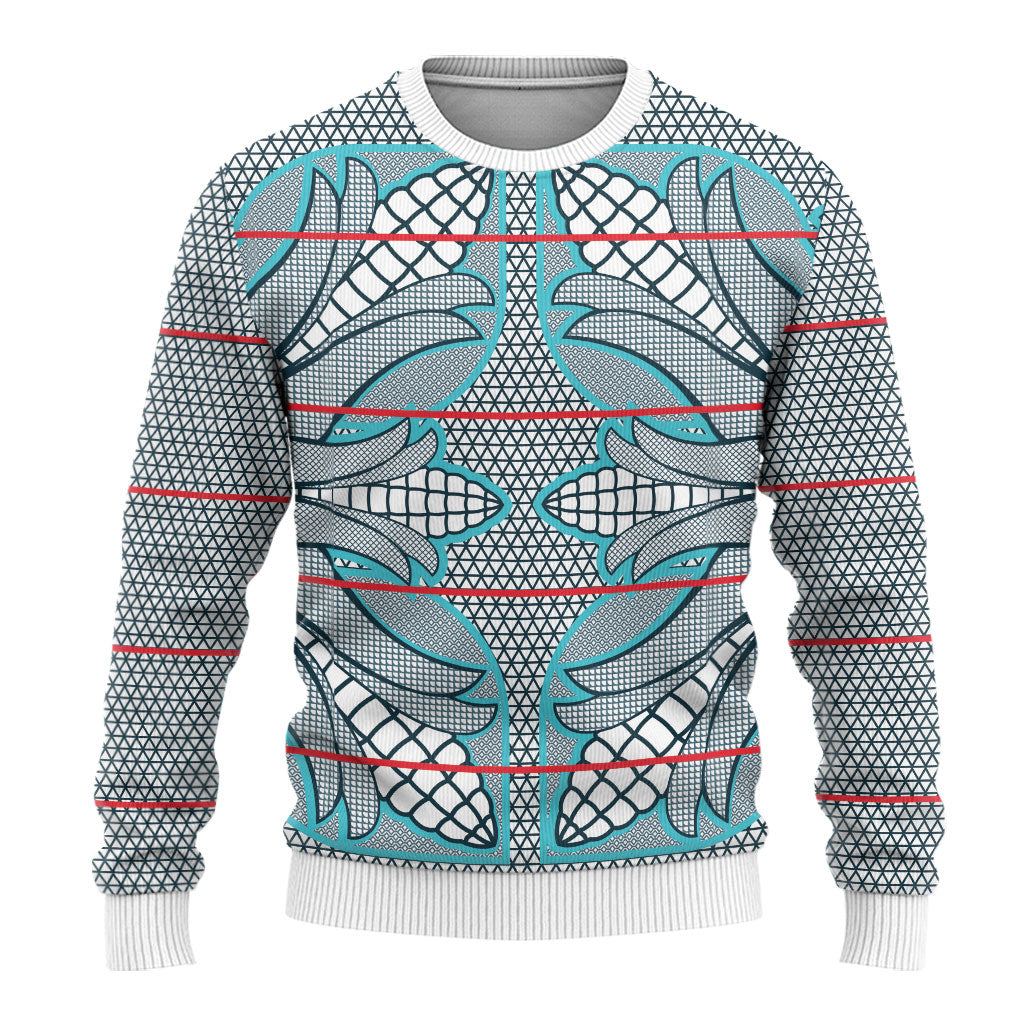 Cobalt Blue Khotso Mojalefa Poone Ugly Christmas Sweater Basotho Khotso Blanket Inspired