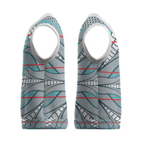 Cobalt Blue Khotso Mojalefa Poone Christmas Knitted V-Neck Vest Basotho Khotso Blanket Inspired