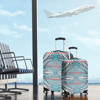 Cobalt Blue Khotso Mojalefa Poone Luggage Cover Basotho Khotso Blanket Inspired