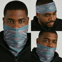 Cobalt Blue Khotso Mojalefa Poone Neck Gaiter Basotho Khotso Blanket Inspired