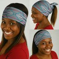 Cobalt Blue Khotso Mojalefa Poone Neck Gaiter Basotho Khotso Blanket Inspired