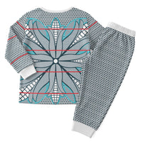 Cobalt Blue Khotso Mojalefa Poone Christmas Pajama Set Basotho Khotso Blanket Inspired