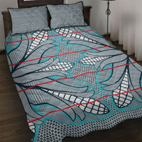 Cobalt Blue Khotso Mojalefa Poone Quilt Bed Set Basotho Khotso Blanket Inspired