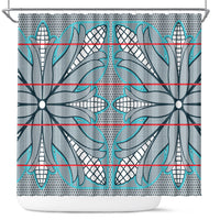 Cobalt Blue Khotso Mojalefa Poone Shower Curtain Basotho Khotso Blanket Inspired