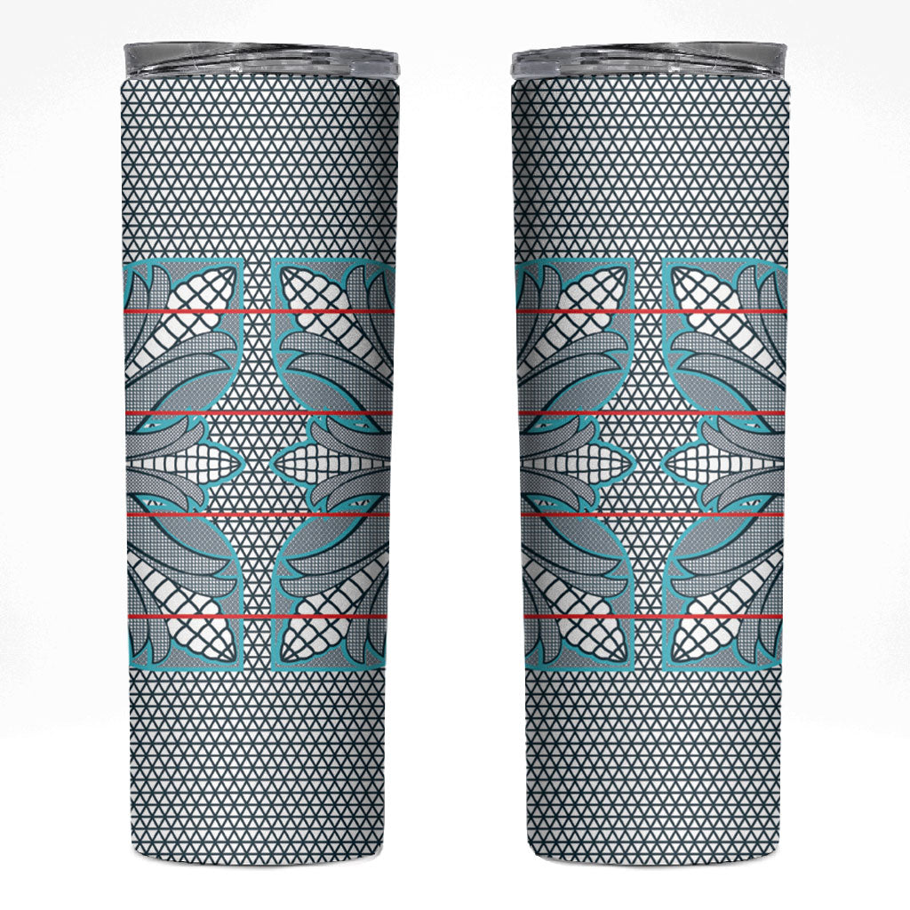 Cobalt Blue Khotso Mojalefa Poone Skinny Tumbler Basotho Khotso Blanket Inspired