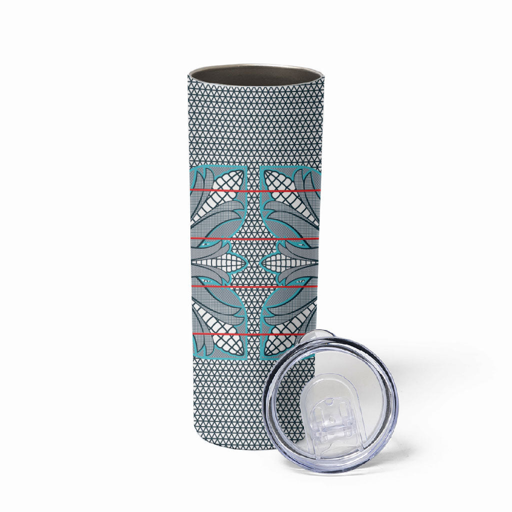 Cobalt Blue Khotso Mojalefa Poone Skinny Tumbler Basotho Khotso Blanket Inspired