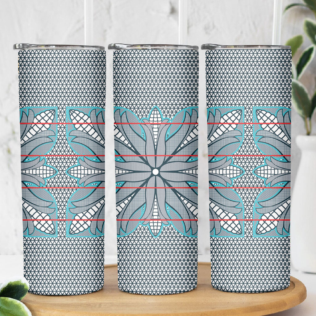 Cobalt Blue Khotso Mojalefa Poone Skinny Tumbler Basotho Khotso Blanket Inspired