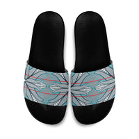 Cobalt Blue Khotso Mojalefa Poone Slide Sandals Basotho Khotso Blanket Inspired
