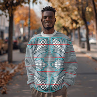 Cobalt Blue Khotso Mojalefa Poone Sweatshirt Basotho Khotso Blanket Inspired