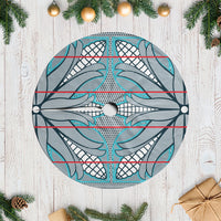 Cobalt Blue Khotso Mojalefa Poone Tree Skirt Basotho Khotso Blanket Inspired