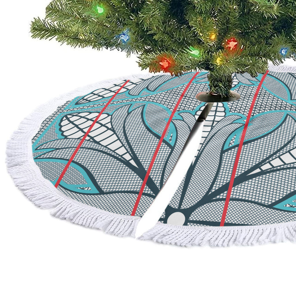 Cobalt Blue Khotso Mojalefa Poone Tree Skirt Basotho Khotso Blanket Inspired