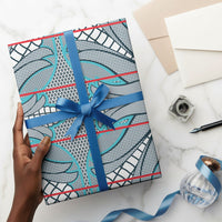 Cobalt Blue Khotso Mojalefa Poone Wrapping Paper Basotho Khotso Blanket Inspired