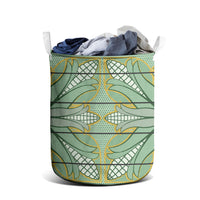 Emerald Green Khotso Mojalefa Poone Laundry Basket Basotho Khotso Blanket Inspired