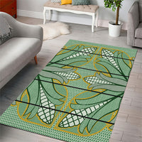 Emerald Green Khotso Mojalefa Poone Area Rug Basotho Khotso Blanket Inspired