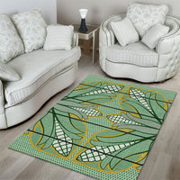 Emerald Green Khotso Mojalefa Poone Area Rug Basotho Khotso Blanket Inspired