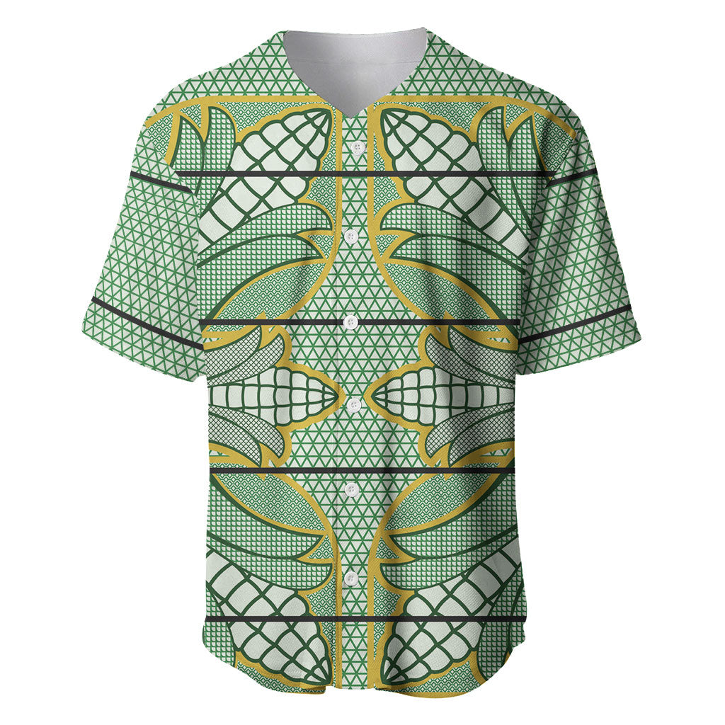 Emerald Green Khotso Mojalefa Poone Baseball Jersey Basotho Khotso Blanket Inspired