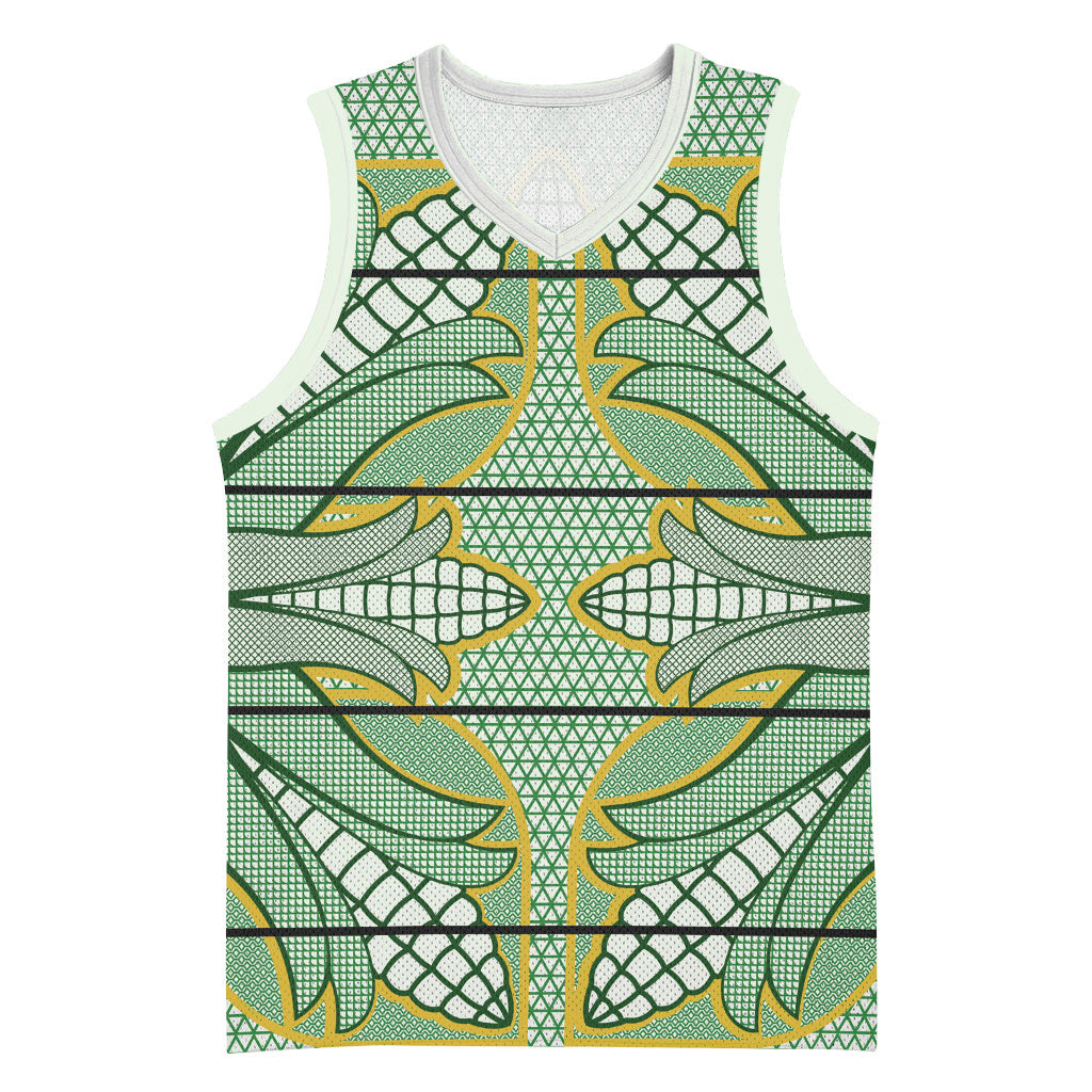 Emerald Green Khotso Mojalefa Poone Basketball Jersey Basotho Khotso Blanket Inspired