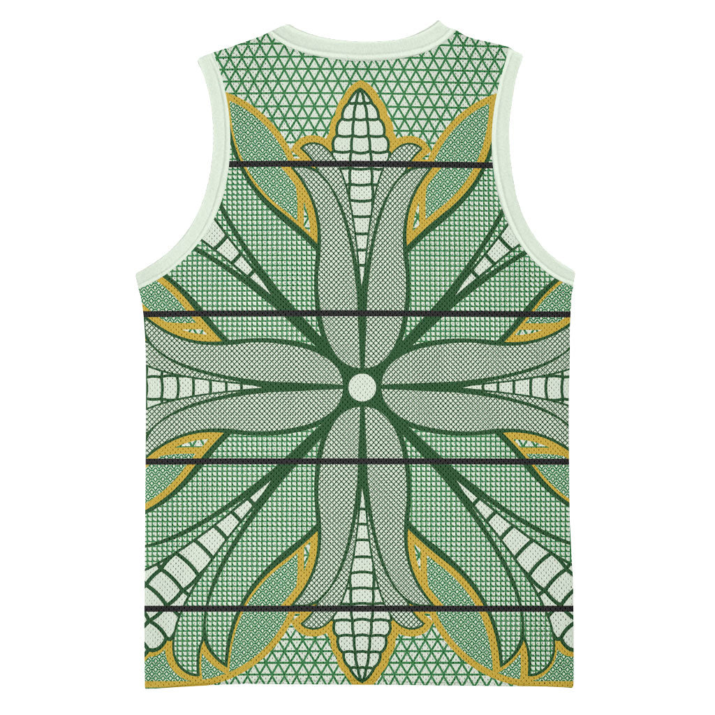 Emerald Green Khotso Mojalefa Poone Basketball Jersey Basotho Khotso Blanket Inspired