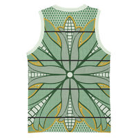 Emerald Green Khotso Mojalefa Poone Basketball Jersey Basotho Khotso Blanket Inspired